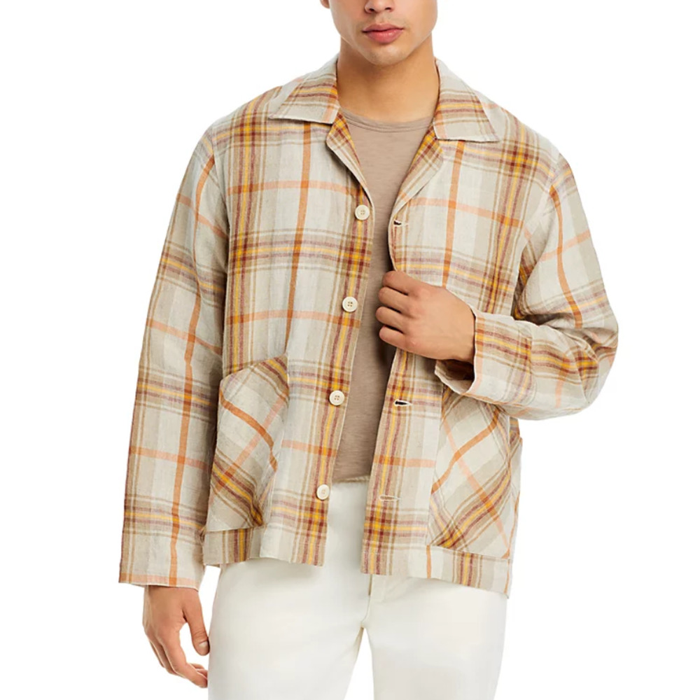 Nicholas Daley 3 Pocket Collared Cardigan Nd Summer Tartan Size M